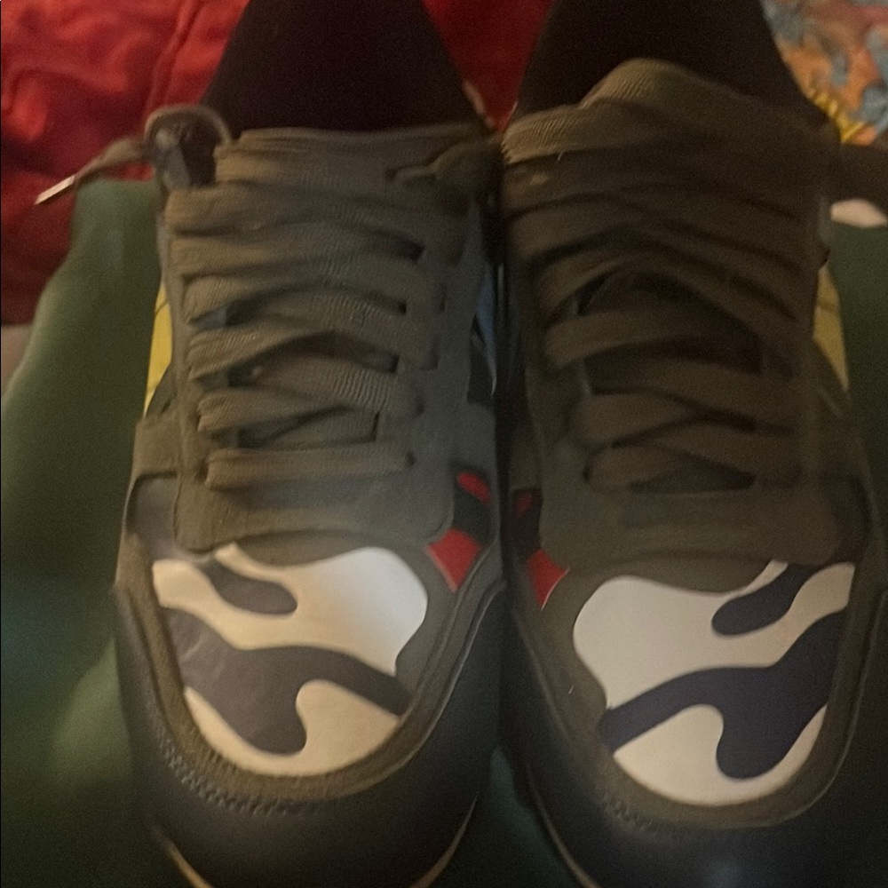 Valentino Garavani Green and Red Sneakers